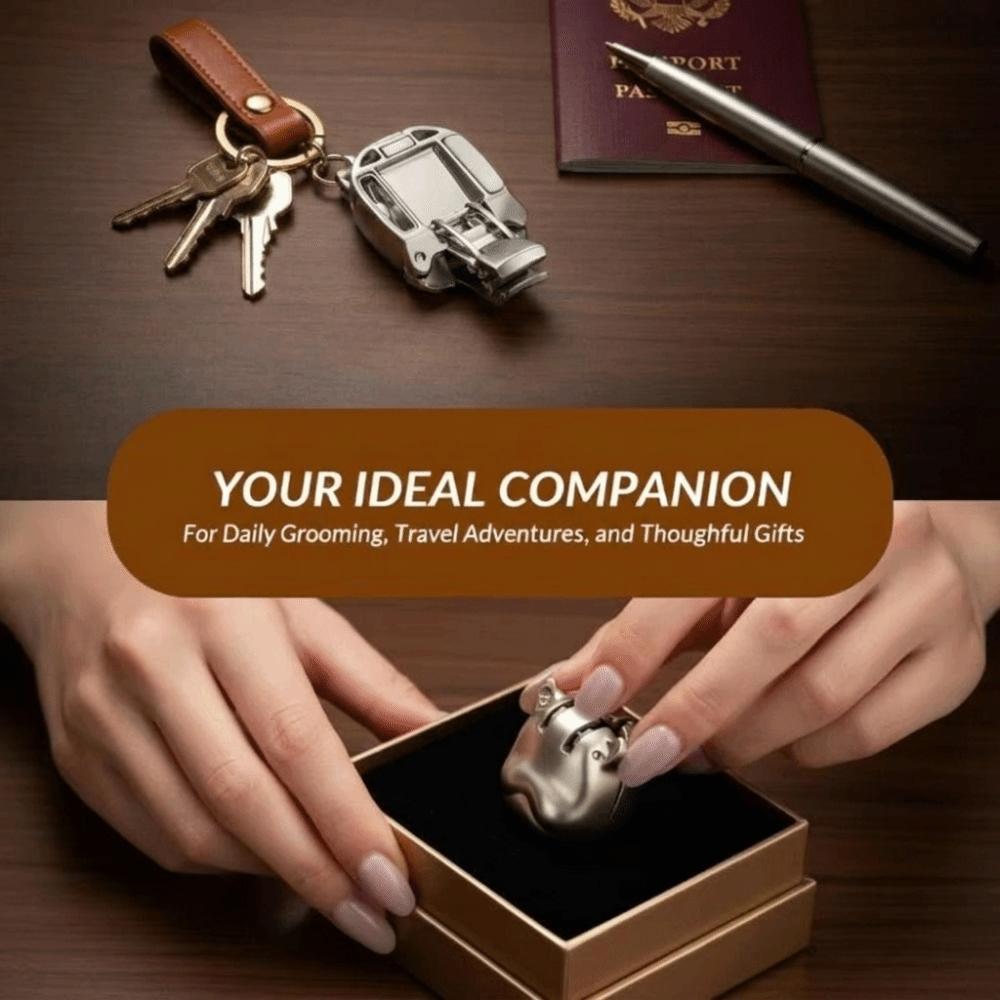 Stainless Steel Mini Nail Cutter Foldable Design Toenail Trimmer Fingernail Clippers Home Use