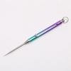 Titanium Alloy Toothpick Portable Toothpick Spring Retractable Keychain Pendant