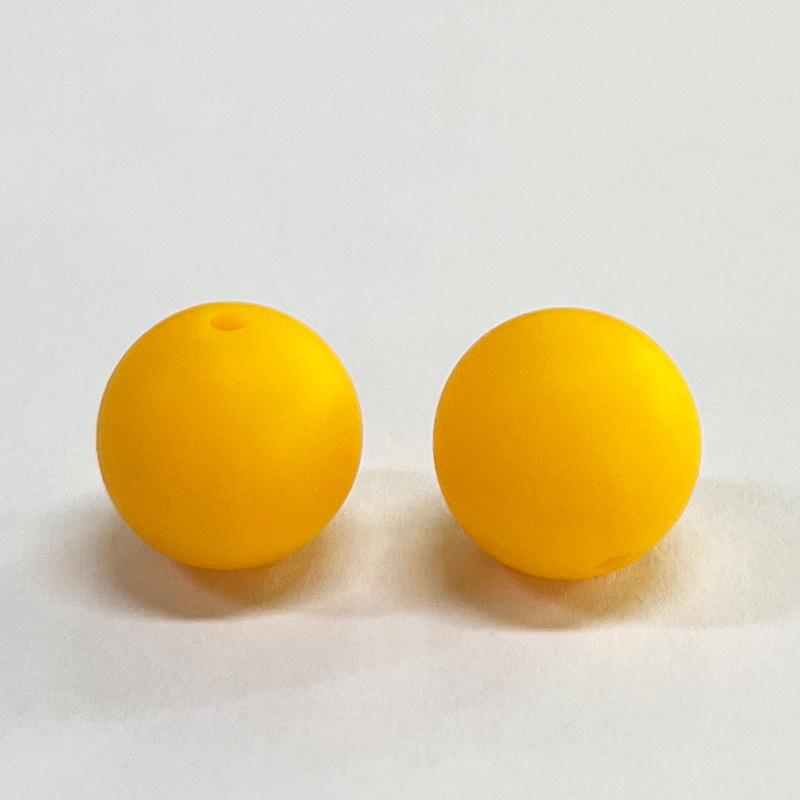 15mm Macaron Silicone Round Beads for Baby DIY Pacifier Chains