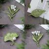 Baroque Pearl Leaf Insignia Brooch - Retro European & American Gold Pin Accessory