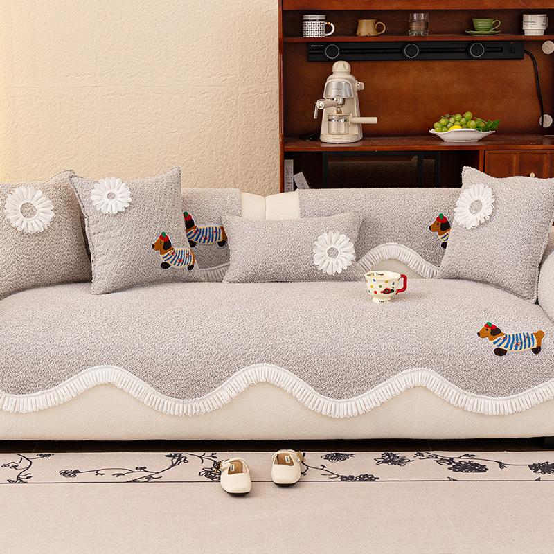 Special-Shaped Sofa Cushion  New Four-Season Universal Combination Sofa Seat Cushion One-Piece Sofa Cover Seat Cushion