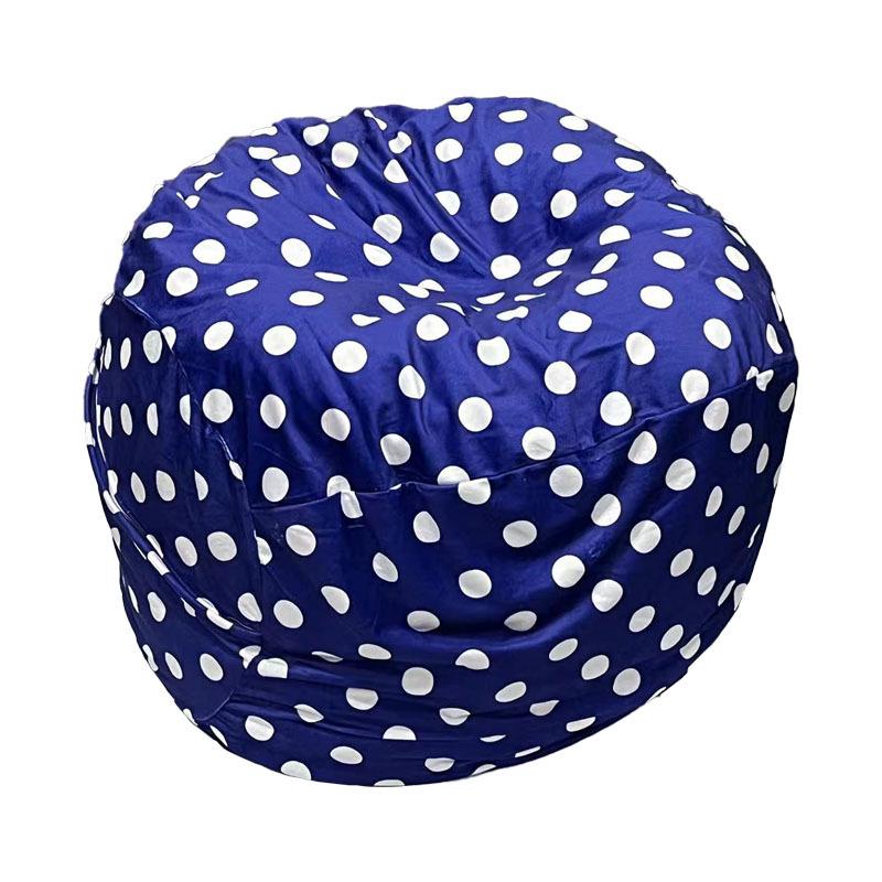 Plush Animal Toy Storage Bag - Children's Soft Bean Bag Chair Cover with Zipper