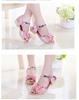2025 Summer Korean Style High-Heeled Fish Mouth Sandals for Girls - Student & Children's Sizes Available.