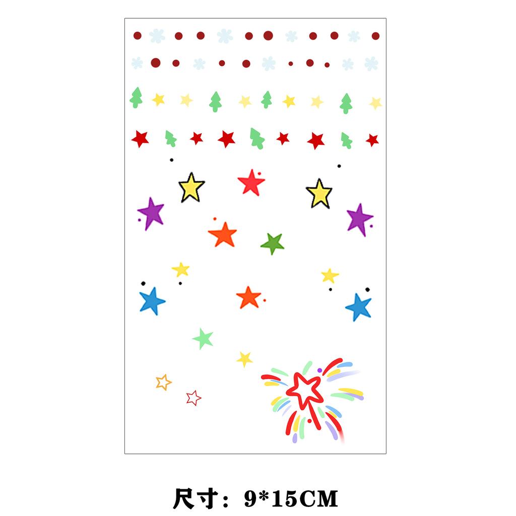 Dopamine Color Butterfly Animal Love Star Fireworks Small Picture Finger Tattoo Sticker
