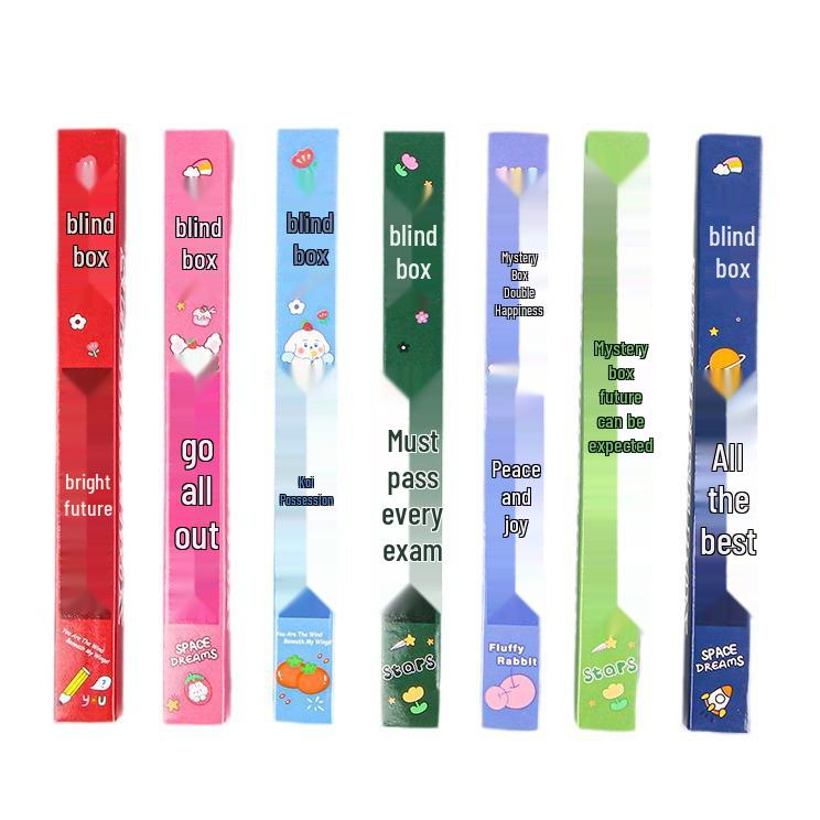 Push-Button Cartoon Gel Pen: Creative Blind Box Gift for Kids, Ink-Safe, Great for Students and Prizes