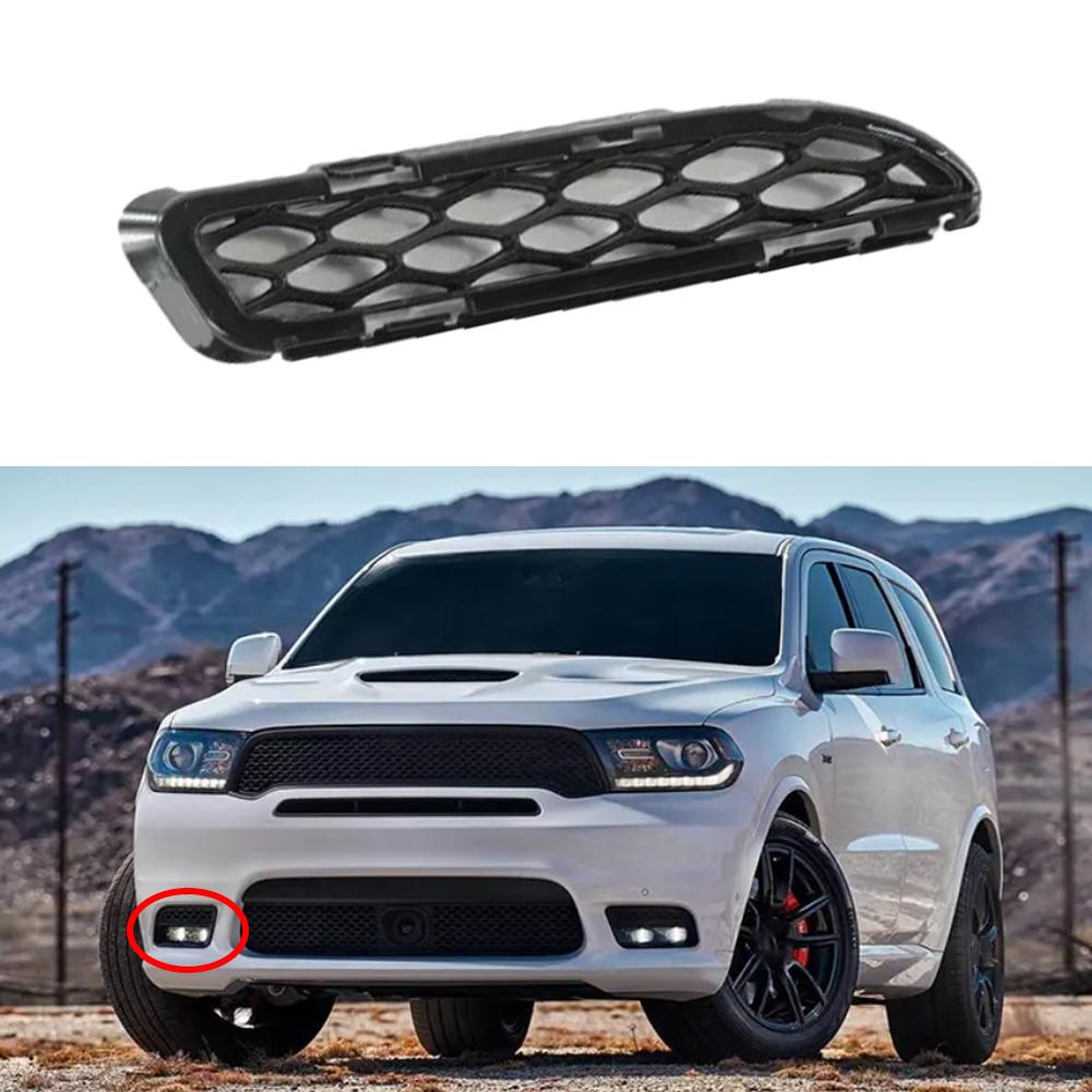 Left Right Front Bumper Fog Light Cover Grille for Dodge Durango 2018   Fog Lamp Grilles Trim Frame 68307812AA