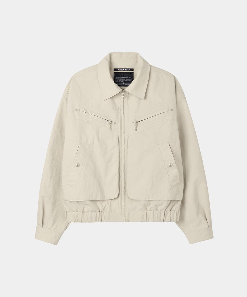 Maison Mined Overlayed Pocket Blouson Beige