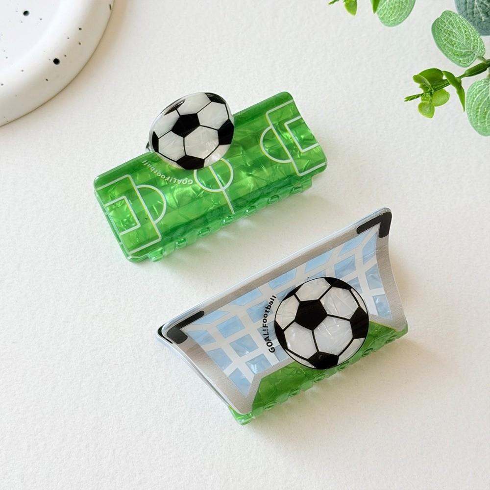 Trendy Style Basketball Print Hair Claw Creative Design Football Hair Clip Casual Wear