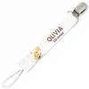 Planetee Pacifier Clip for Name OLIVIA Baby of Love Bee | Pacifier Clip Baby Shower Gift