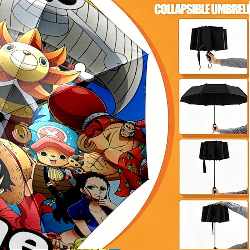 Custom Name Personalized One Piece Print Umbrella, Auto Open Close, 8‑Rib Sturdy Frame, Commute Camping Hiking Use, Birthday Gift