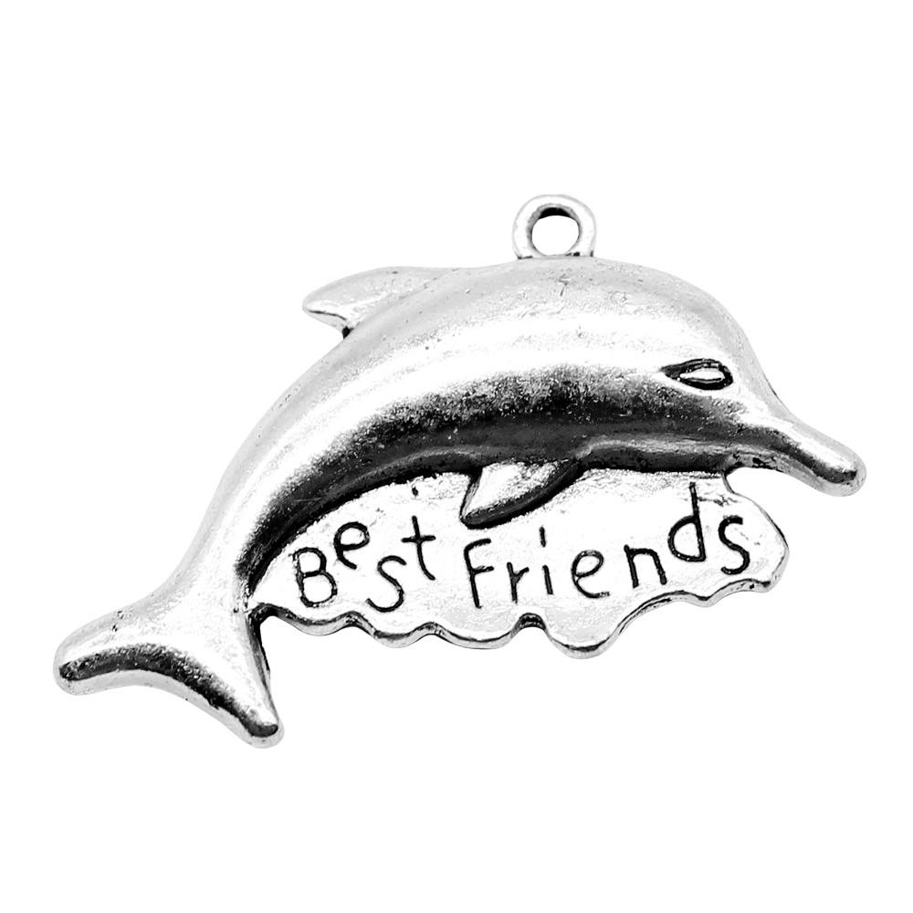 Mermaid Tail Charms Alloy Pendants For Ocean Themed Jewelry Making