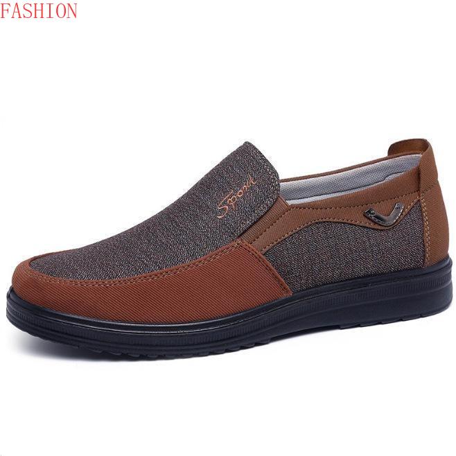38-50 chaussures en toile hommes été mocassins classiques hommes chaussures décontractées respirant marche plat hommes chaussures baskets grande taille