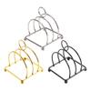 Stainless Steel Toast Rack Space Saving Easy to Clean Bread Stand 3 Slice Slot Loaf Slice Holder for Home, Gathering, Table Cafe
