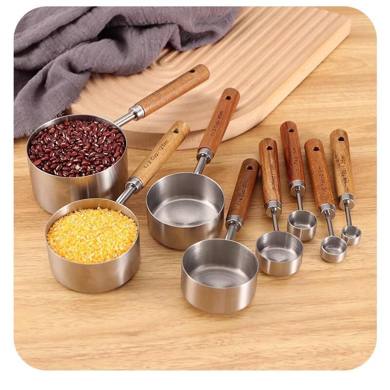 

Stainless Steel Measuring Cups and Spoons Set