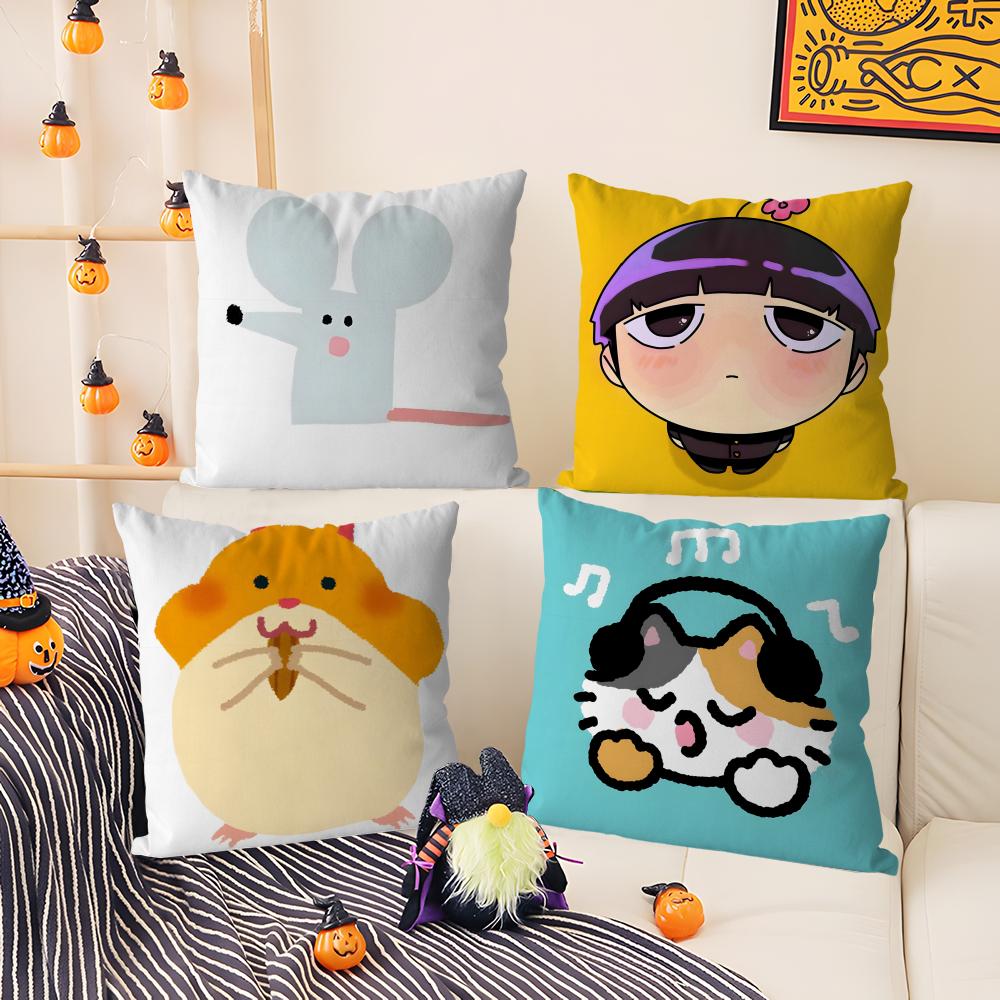 Fantasy Cartoon Colorful Animal Patterns Pillow Case Comfort Sofa Bed Silky elegant Invisible zipper Decorative cushion cover