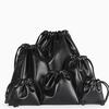6Pcs/Set Leather Drawstring Pouch Jewelry Bag Party Gift Pouch Bag Earphone Phone Storage Bags Kit