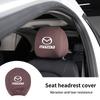 Car Black Seat Cover Headgear Headrest Covers Decoration For Mazda 6 3 CX5 5 2 323 CX7 Demio Atenza Axela MX30 CX30 CX3 CX9 MX5