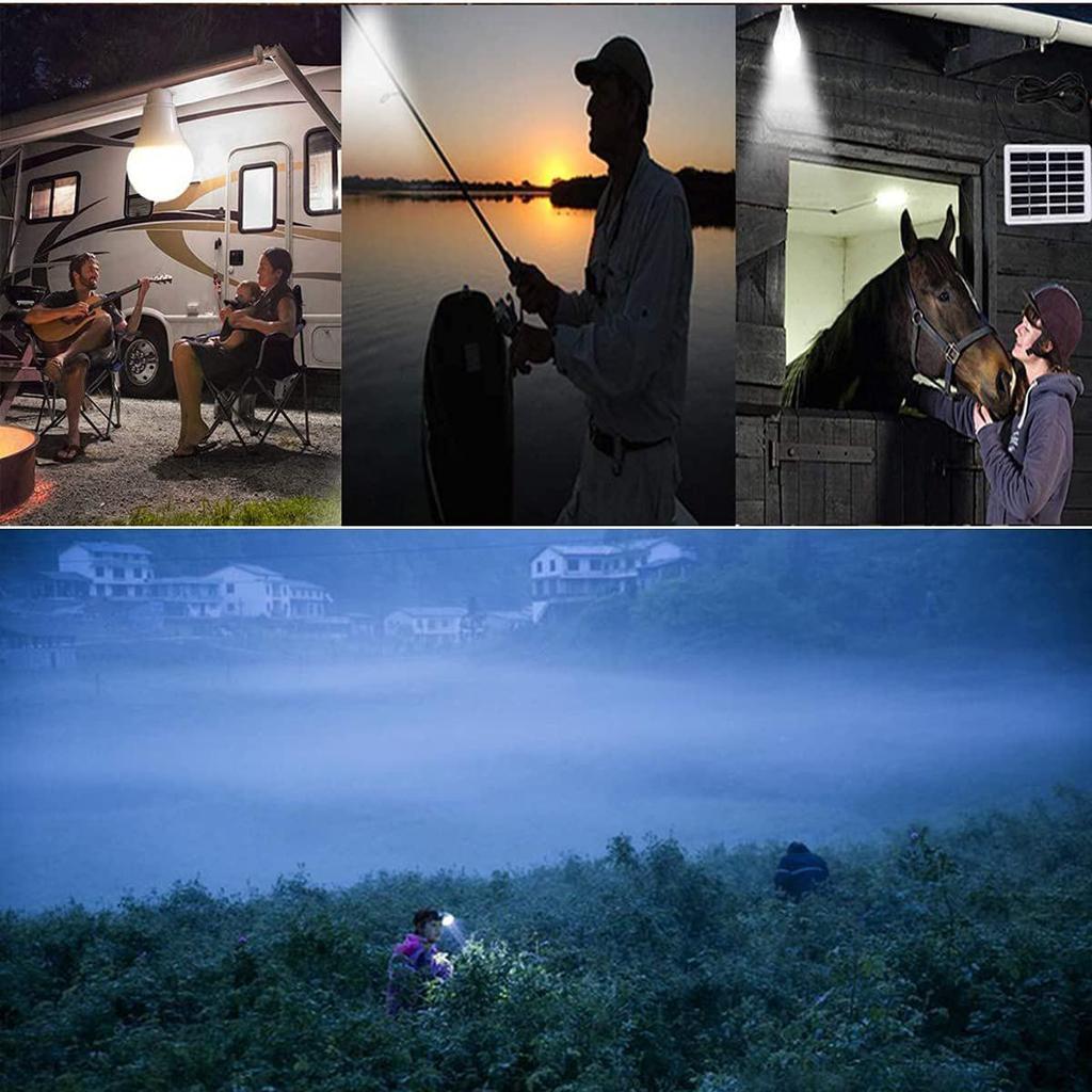 USB 5W LED Bulb with Switch & Hook for Dorms and Camping