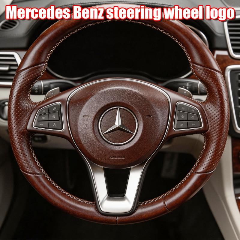 52mm 57mm Pins Sticker Car Steering Wheel Emblem Badge For Mercedes Benz C E S Class CLA CLS W212 W205 W204 Styling Accessories FK1