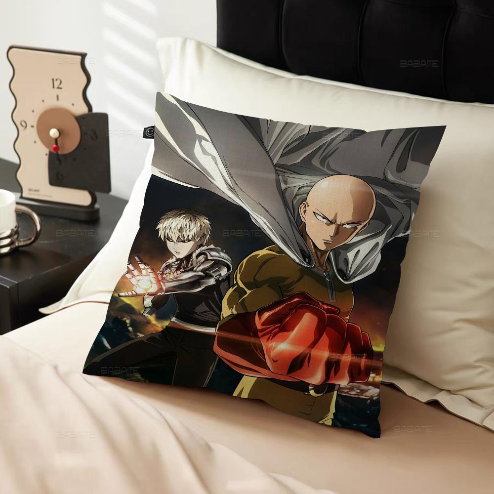 Anime One Punch Man Maple Design Cushion Cover Happy Autumn Harvest Decor Holiday Decorati Pillow Cover