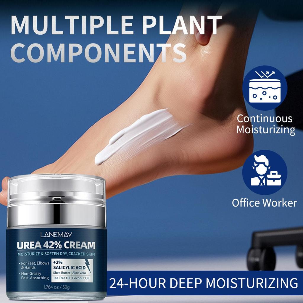Urea 42% Cream- Intense Hydration & Moisture Lock, Improve Skin’s Barrier - Provides 24-Hour Moisture and Protection for Ultra-Dry Skin,50g