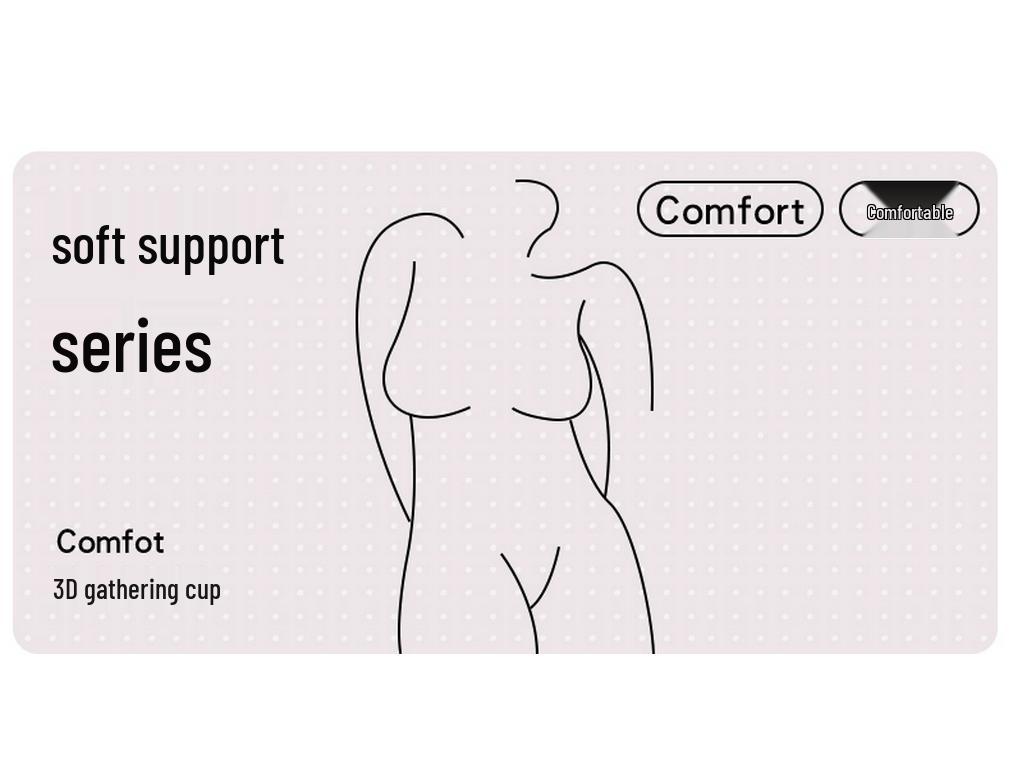 Women's Seamless Push-Up Bra - Soft, Supportive, Anti-Sagging, Wire-Free, Small Chest Enhancement, Side-Smoothing Design