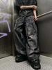 Gothic Retro Oversized Baggy Fit Unisex Mopping Pants Y2K Phantom Jeans High Street Spider Embroidered Patch Hip Hop Streetwear