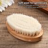 Wooden Handle Brush Baby Hair Brush Newborn Hair Brush Infant Comb Head Massager Special for real hair wigs