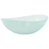 VidaXL Lavabo Vasque à Poser de Toilette Lave-mains de Salle de Bain Lavabo de Salle d'Eau Maison Intérieur Verre Trempé 345244