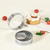 5/6/7/8/9/10 Cm Perforated Tart Rings With Hole Stainless Steel Tart Bottom Tower Fruit Pie Quiches Cake Ring Mousse Baking Mold