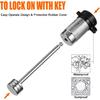 Trailer Coupler Lock 1/4'' Dia, 3-3/8'' Span Trailer Tongue Lock Fits Latch-T