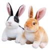 20/30cm Cute Simulation Rabbit Plush Lifelike Stuffed Animal Bunny Soft Doll Easter Birthday Gift Children Toy Home Decor