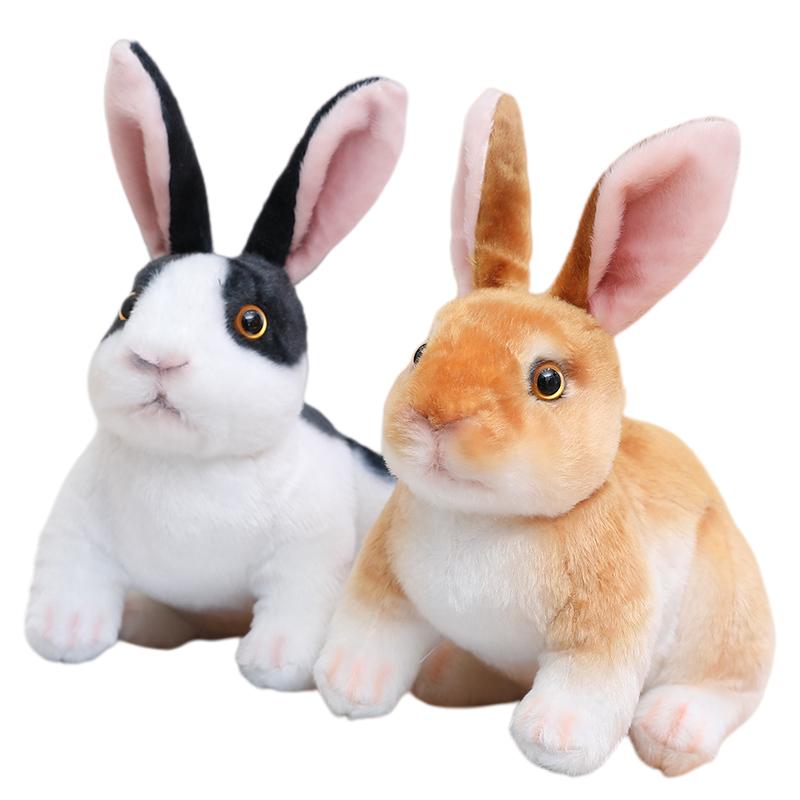 20/30cm Cute Simulation Rabbit Plush Lifelike Stuffed Animal Bunny Soft Doll Easter Birthday Gift Children Toy Home Decor