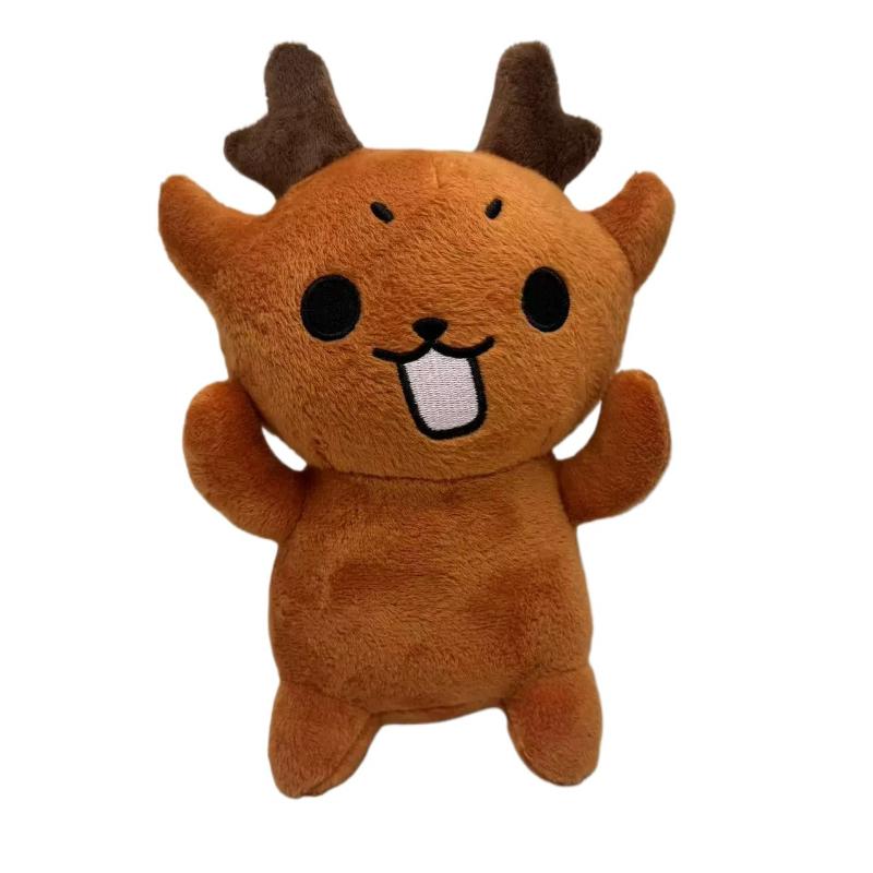 New Plush Game Merchandise Brown Stand And Sit Elk Deer White Owl Stuffed Doll Pillow For Kid Gifts