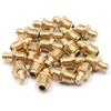 Unifizz 20Pcs Pack A17083100ux0253 20Pcs M10 X 1 Thread Brass Straight Grease Zerk Nipple Fitting for Auto Car