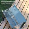 Bærbar Sammenleggbar Grill Varmesteller Multifunksjonell Camping BBQ Grillstativ Nett Vedovn Rustfritt Stål BBQ Grill