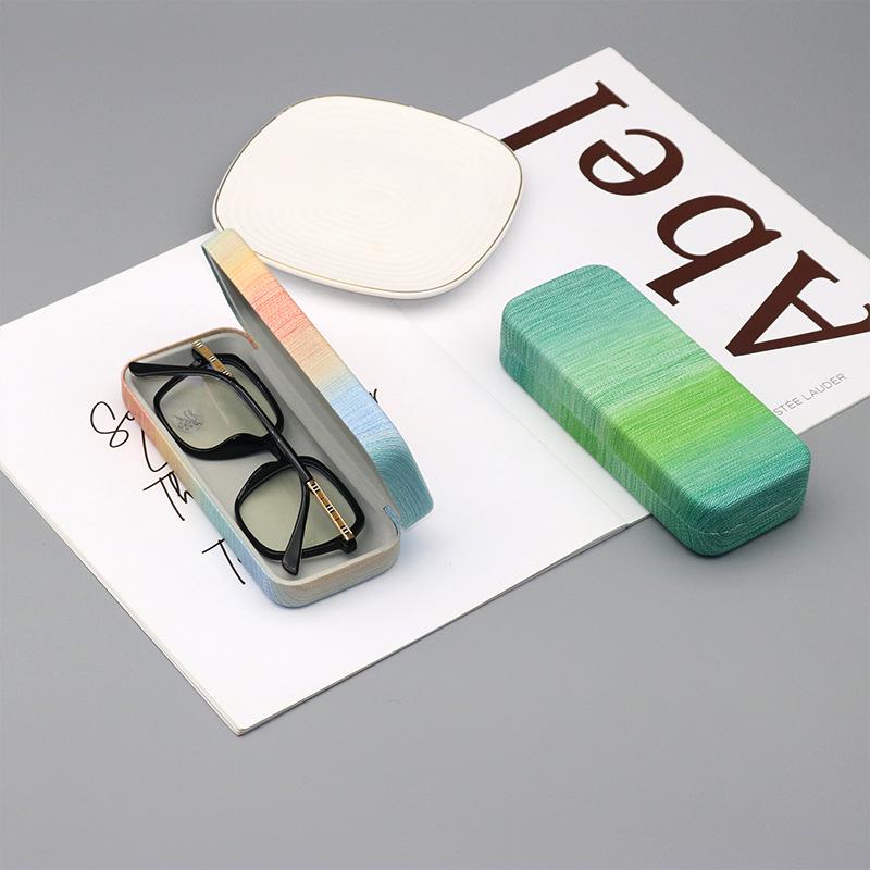 Retro Mehrfarbiges Optisches Brillenetui für Kurzsichtige Männer, Frauen und Studenten - Option für individuelles Logo verfügbar