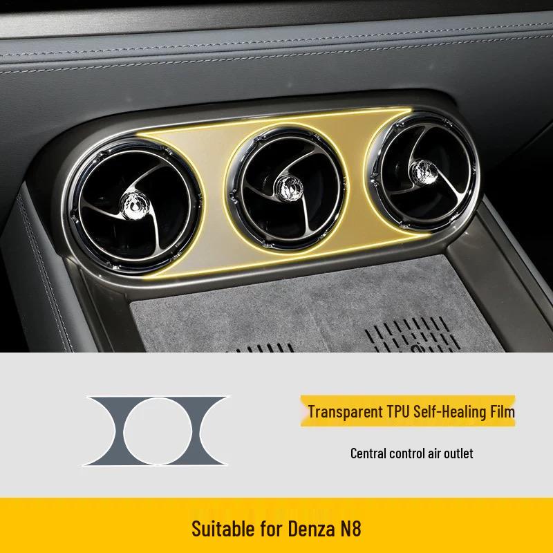 

Denza N7/N8 Interior Protective Film for Console, Dashboard, Navigation, and Gear Shift - TPU High.