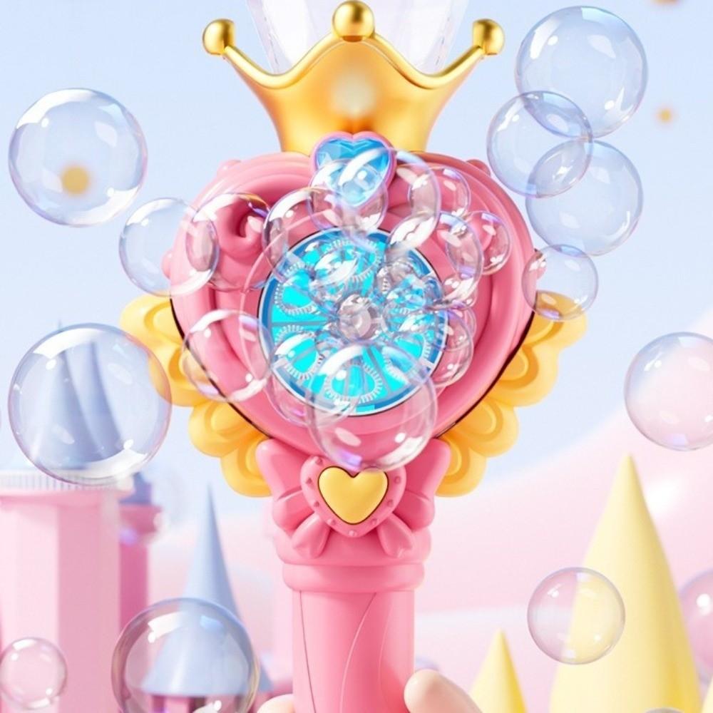 Handheld Electric Bubble Maker Automatic Bubble Machine Kids Toy Bubble Wand Outdoor Party