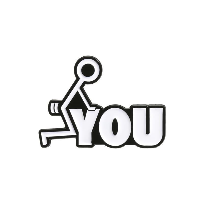 Hey You Dropped This Brain Funny Sarcasm Quotes Enamel Pins Cartoon Character Bob Is No Arms Humor Joke Metal Badge Jewelry Gift