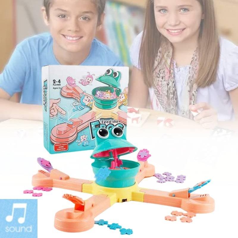 Colorful Electric Frog Adventure Game For Fun Interactive Dinosaur Feeding Play