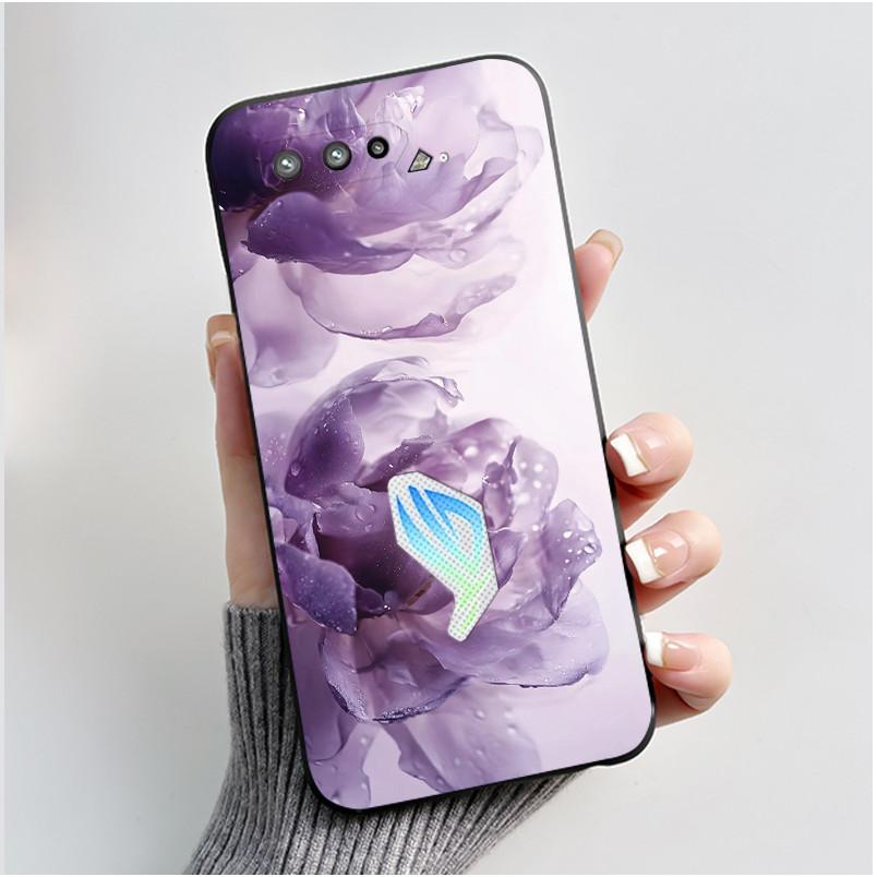 Casing For Asus Rog Phone 5 Rog 5s ZS673KS ZS676KS Case Luxury Dragon Cute Cool Boys Girls Soft Black Matte Silicone Back Cover