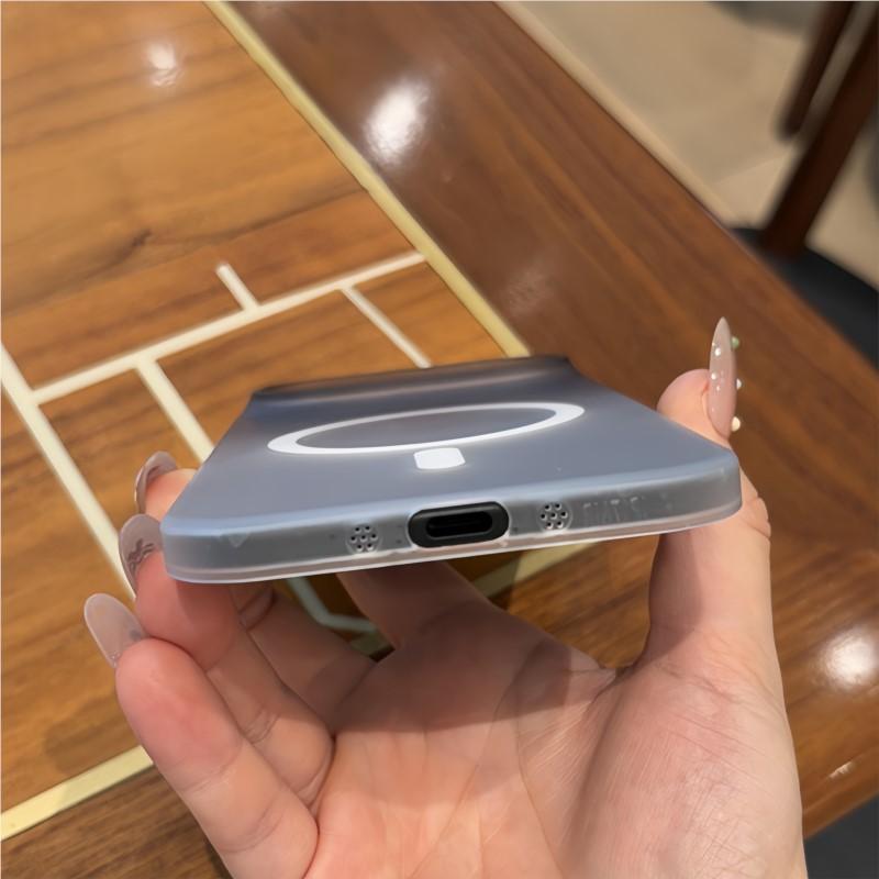 Luxury Gradient Color Matte Clear Ultra Thin For Magsafe Case for iPhone 17 Air 16 15 14  Plus  Pro Max Hard Magnetic Cover