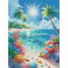 Diamond Painting Tropical Beach Coral Reef Landscape DIY Kit for Home Room Decoration