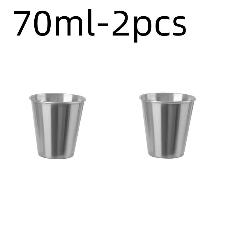 Stainless Steel Metal Cup Beer Cups White Wine Glass Coffee Tumbler Travel Camping Mugs Drinking Tea Mug Set Outdoor