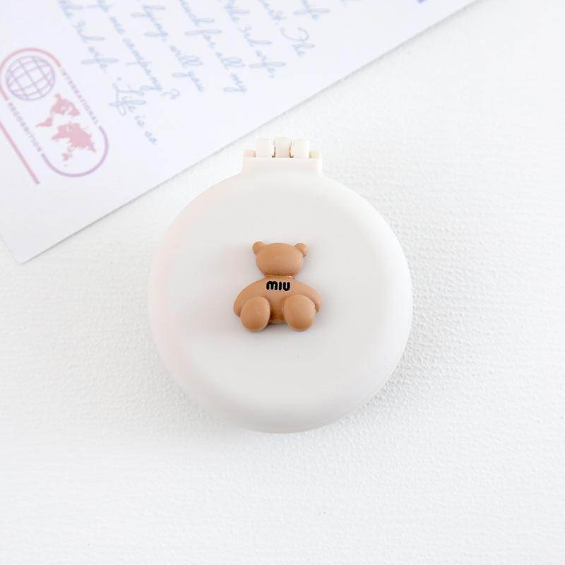 Tragbarer runder Mini-Haarkamm mit Spiegeltasche, kleine Größe, Reisemassage, zusammenklappbarer Haarkamm, Damen-Haarbürsten, Styling-Werkzeuge