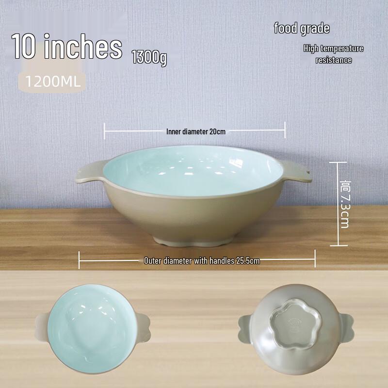 LIJIA FITMENT LJ Doppelohr Verbrühschutz Melamin Nudelschüssel Set (5 Stück)