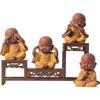 Ceramics Little monk Figurine small statue Creative home room office decorations Chinese specialty ornaments