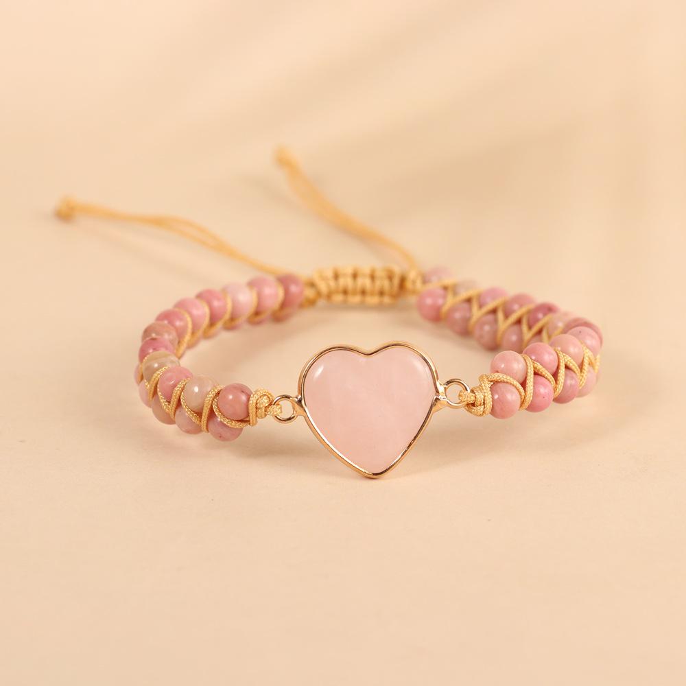 Double-Layer Heart Charm Friendship Bracelet