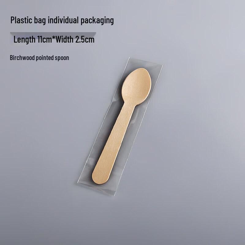 Biodegradable Small Wooden Dessert Spoon